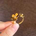 Van Cleef & Arpels Frivole Between the Finger ring, Yellow gold, diamonds - Image 3