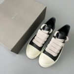 Rick Owens Jumbo Lace Padded Sneaks Low Black Milk - Shoes - Image 9