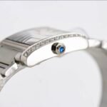 Cartier Tank Française Cartier watch, White Gold, Diamonds, Small Model - Image 8