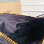 BALENCIAGA Le Cagole XS studded croc-effect leather shoulder bag-black - Bag - Image 7