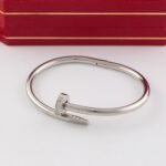 Cartier 18K Gold Nail Bangle Bracelet - Accessories - Image 4