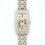 Cartier Tank Américaine Cartier watch, White Gold, Diamonds, Mini Model - Image 2