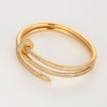 Cartier Juste un Clou bracelet, double, half-paved - Image 3