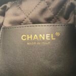 CHANEL 22 MINI HANDBAG Shiny Calfskin & Gold-Tone Metal Black - Bag - Image 11
