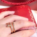 Cartier Juste un Clou Ring, Double, Half-Paved - Image 3