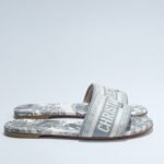 Christian Dior Toile De Jouy Dway Slides Light Grey - Shoes - Image 3