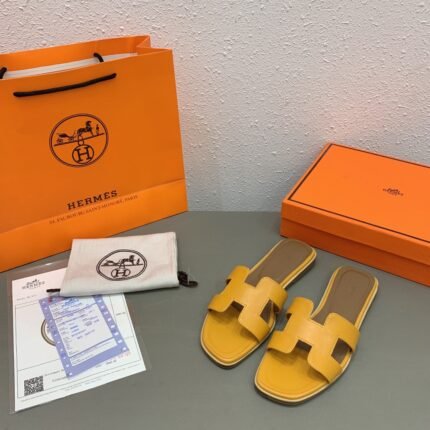 Hermes Oran Sandal Leather Sandals Slippers - Shoes