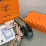Hermes Oran Sandal Leather Sandals Slippers - Shoes - Image 7