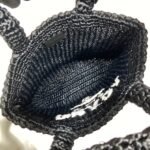 Prada Crochet tote bag Raffia Small bag - Image 8