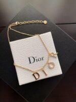 [TOP] CHRISTIAN DIOR Crystal Dior evolution Necklace Gold - Image 3