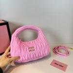 Miu Miu Wander matelassé nappa leather hobo bag handbag - Bag - Image 7