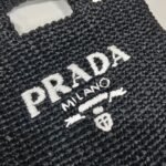 Prada Crochet tote bag Raffia Small bag - Image 4