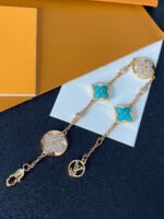 Louis Vuitton LV Color Blossom BB Multi-Pattern Bracelet, Yellow Gold, Amazonite and Diamonds - Bracelet - Image 2