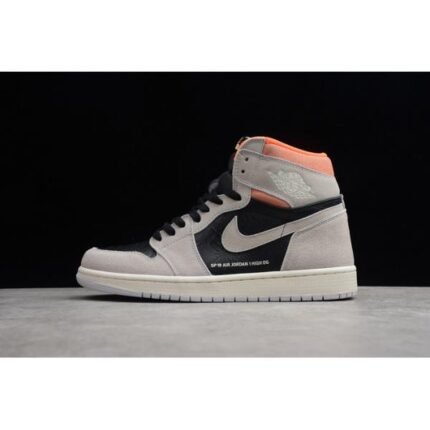 Air Jordan 1 Neutral Grey Hyper Crimson 55508 - Shoes