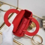 Dior Small Lady Dior Bag Red Ultramatte Calfskin - Bag - Image 7