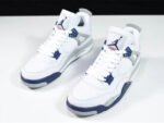 Jordan 4 RetroWhite Midnight Navy - Shoes - Image 5