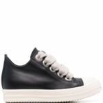 Rick Owens Jumbo Lace Padded Sneaks Low Black Milk - Shoes