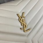 SAINT LAURENT Loulou medium quilted leather shoulder bag white - Bag - Image 5