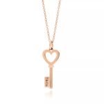 Tiffany Keys Heart Key Pendant Necklace