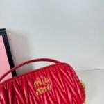 Miu Miu Logo Patch Zipped Clutch Bag - Image 5