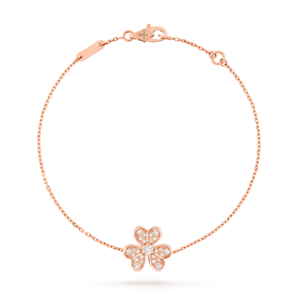 Van Cleef & Arpels Vinatge Frivole bracelet, Rose gold, diamonds, Mini model