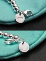 Tiffany Heart Tag Bead Bracelet in Silver - Image 9