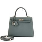 Hermes Vert Amande Epsom Kelly Sellier Palladium Hardware