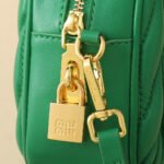 Miu Miu Arcadie matelassé nappa leather bag green - Image 5