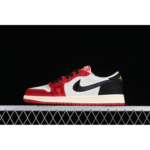 AIR JORDAN 1 TROPHY ROOM LOW BLACK/VARSITY RED/MUSLIN/BALTIC BLUE/YELLOW STRIKE - Shoes