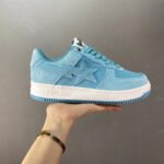 A BATHING APE® Bape Sta LOW Low Blue Suede - Shoes