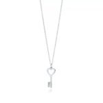 Tiffany Keys Heart Key Pendant Necklace