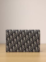 Dior LONG SADDLE WALLET WITH CHAIN Black Dior Oblique Jacquard - Bag - Image 5