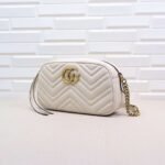 GUCCI Calfskin Matelasse GG Marmont Chain Shoulder Bag - Image 2