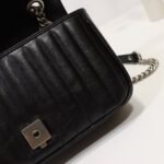 Gucci GG Marmont Small Shoulder Bag Black - Bag - Image 8