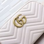GUCCI Calfskin Matelasse GG Marmont Chain Shoulder Bag - Image 6