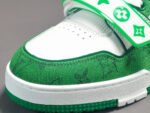 Louis Vuitton Trainer Green White - Shoes - Image 2