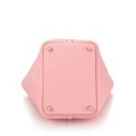 Hermes Clemence Picotin Lock Bag Silver Hardware - Light Pink Bag - Image 4