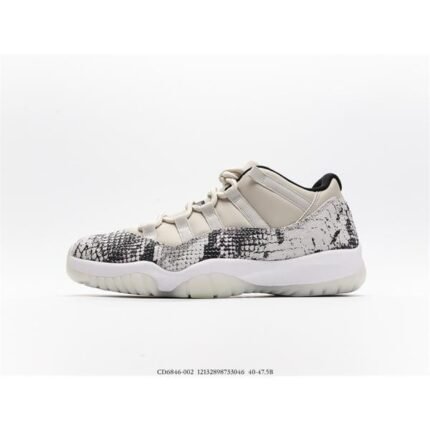 Jordan 11 Retro Low Snake Light Bone CD684 - Shoes