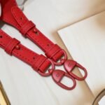 Dior Small Lady Dior Bag Red Ultramatte Calfskin - Bag - Image 6