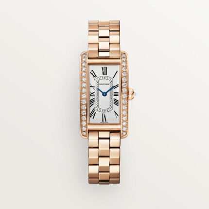 Cartier Tank Américaine Must Cartier watch, Rose Gold, Diamonds, Small Model