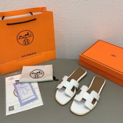 Hermes Oran Sandal Leather Sandals Slippers - Shoes