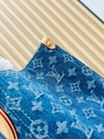 LOUIS VUITTON LV Monogram Jacquard Denim Onthego MM Blue - Bag - Image 8