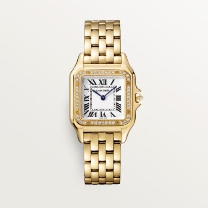 Cartier Panthère de Cartier watch, Yellow Gold, Diamond, Medium Model