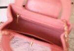 CHANEL Shiny Aged Calfskin Quilted Nano Kelly Shopper Pink - Bag - Image 6