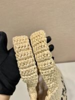 Prada Crochet tote bag Raffia bag - Image 8