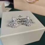 Vivienne Westwood Women's Narcissa Silver Earrings - Platinum/White - Accessories - Image 5