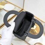 Dior Mini Lady Dior Bag Black Ultramatte Calfskin - Bag - Image 5