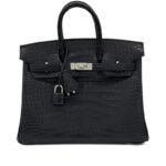[TOP] Hermes Black Matte Alligator Birkin Brushed Palladium Hardware - Image 3