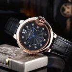 Cartier Ballon Bleu de Cartier Black Dial with Black Strap Watch