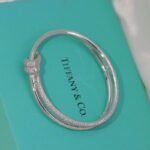 Tiffany Knot Double Row Hinged Bracelet - Image 6